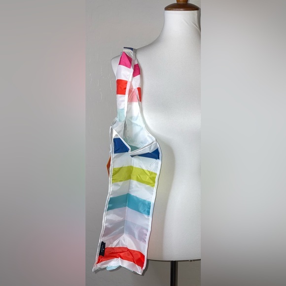 🎉HP🎉New! Kate Spade New York Rainbow Stripe Reusable/Packable Tote Bag🌈Last One - Picture 5 of 10